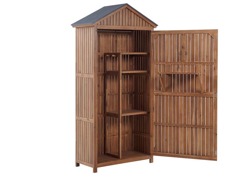 Acacia Wood Garden Storage SAVOCA Beliani.co.uk