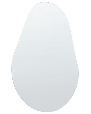 Nástenné zrkadlo 40 x 65 cm strieborné AUBAGNE
