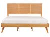 EU Super King Size Bed Light Wood ISTRES_912590