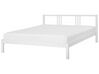 Łóżko drewniane 180 x 200 cm białe VANNES_750871