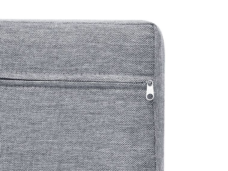 4 Seater PE Rattan Garden Corner Sofa Set Grey SANO II Beliani.co.uk