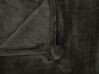 Decke dunkelgrau mit Pompons 200 x 220 cm TERKE_771197