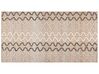 Teppich Jute beige 80 x 150 cm geometrisches Muster Kurzflor SOGUT_852348