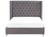 Velvet EU Super King Size Bed Grey LUBBON_734241