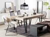 Dining Table 150 x 90 cm Light Wood with Black ADENA_750758
