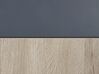 Badmöbel Set grau / heller Holzfarbton 100 cm TERUEL_821015