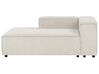 Right Hand 3 Seater Modular Jumbo Cord Corner Sofa Off-White APRICA_907750