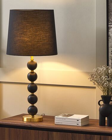 Metal Table Lamp Black and Gold ASSONET