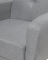 Poltrona reclinável em tecido cinzento claro FLORLI_704079