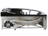 Whirlpool Badewanne schwarz Eckmodell mit LED 198 x 144 cm MARTINICA_763727