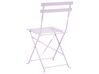 Balkongset av bord och 2 stolar violett FIORI_814891