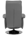 Faux Leather Recliner Chair Grey PRIME_709180