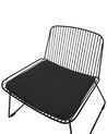 Metal Accent Chair Black SNORUM_907723