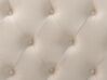 Polsterbett Samtstoff beige Lattenrost 160 x 200 cm FORBACH_843883