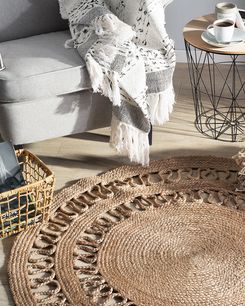 Matto juutti beige 120 cm DIKILI