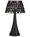 Mango Wood Table Lamp Black PELLEJAS_898910
