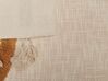 Cotton Blanket 130 x 180 cm Beige and Orange MATHURA_829268