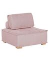 Seduta divano 1 posto in tessuto rosa TIBRO_810914