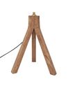 Tischlampe Mango Holz dunkelbraun / messing 63 cm Trommelform Giiter-Design BEKI_868169