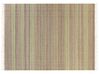 Teppich Jute beige / hellgrün 160 x 230 cm Streifenmuster Kurzflor zweiseitig TALPUR_850042