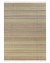 Jutový koberec 160 x 300 cm béžová/zelená TALPUR_850042