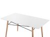 Jedálenský stôl 140 x 80 cm biela/svetlé drevo BIONDI_753862