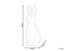 Figurine décorative lapin en céramique blanc 39 cm PAIMPOL_798629