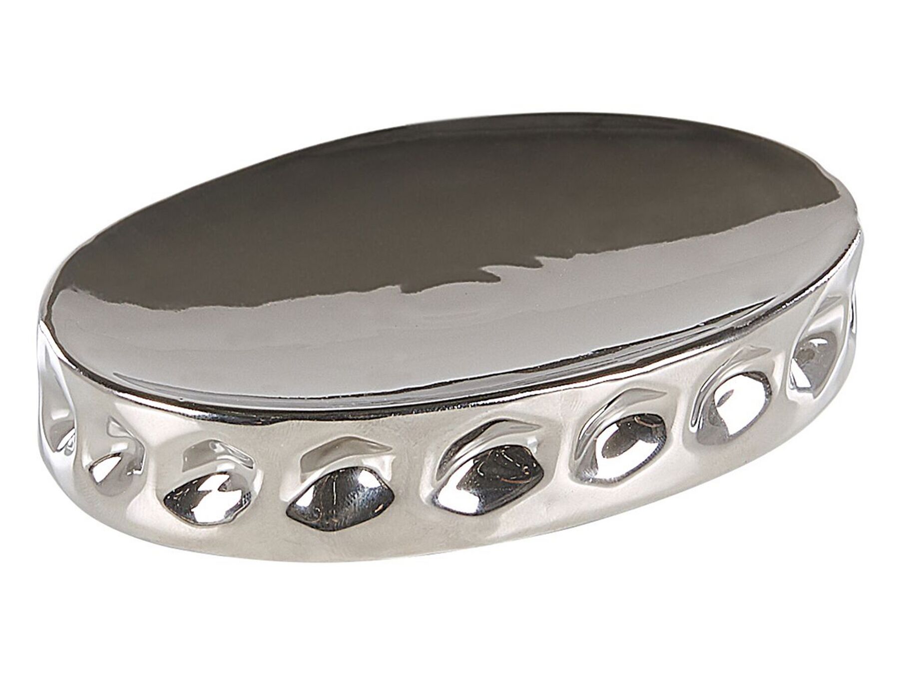 Badezimmer Set 5-teilig Keramik silber TIRUA | Beliani.es