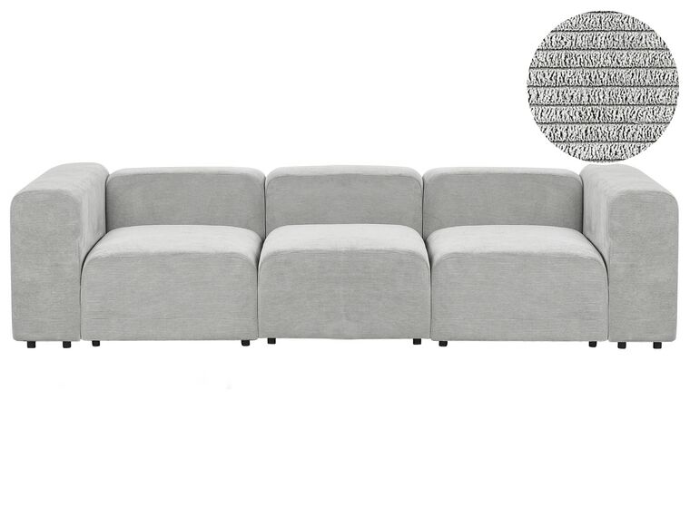 3-Sitzer Sofa Cord grau FALSTERBO_916222