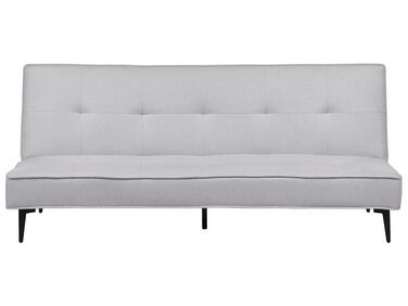 Canapé-lit 3 places en tissu gris clair ESSVIK