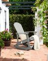 Chaise de jardin à bascule gris clair ADIRONDACK_873007