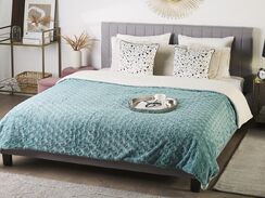 Päiväpeitto kangas vaaleanvihreä 200 x 220 cm KANDILLI