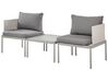 Lounge Set Aluminium hellgrau 2-Sitzer modular Auflagen grau TERRACINA_863609