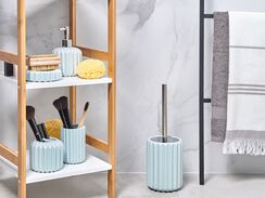 Kylpyhuonesetti 5 osaa keraaminen sininen GORBEA Kylpyhuonesetti 5 osaa keraaminen sininen GORBEA