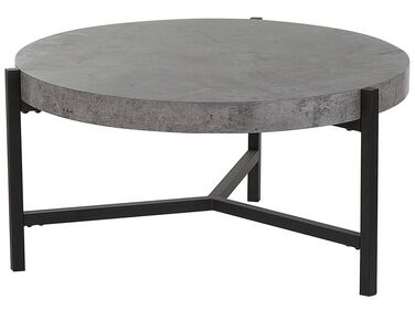 Tavolino da caffè grigio  effetto cemento ⌀ 75 cm BONITA