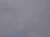 Cama con somier de terciopelo gris 140 x 200 cm BATILLY_763503