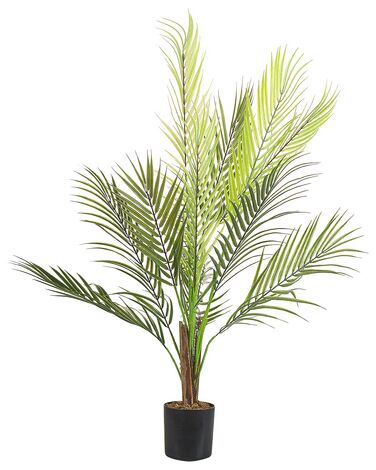 Planta artificial em vaso verde e preto 83 cm ARECA PALM