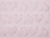 Conjunto de 2 almofadas decorativas tufadas com corações rosa 45 x 45 cm ASTRANTIA_901924