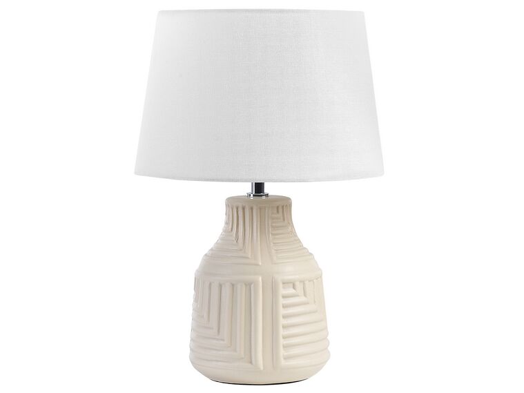 Ceramic Table Lamp Beige OZAMA_842988
