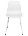 Sada 2 jídelních židlí bílé LOOMIS_861807