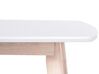 Mesa de comedor blanco/madera clara 150 x 90 cm SANTOS_675447