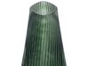 Glass Flower Vase 26 cm Dark Green MARPISSA_838295