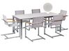 Zahradní jídelní souprava stolu a 6 židlí bílá/béžová COSOLETO_881606