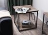 Side Table Dark Wood and Black FORRES_726092