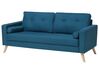 2 Seater Fabric Sofa Blue KALMAR_755655