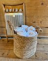 Badehandtuch Set mit Badematte Frottee Baumwolle weiß 11-teilig ATAI_847934