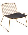 Metal Accent Chair Gold SNORUM_907711