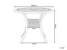 Záhradný stôl okrúhly hliníkový ⌀ 90 cm čierny ANCONA_806918