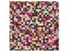 Dywan patchwork skórzany 200 x 200 cm wielokolorowy ENNE_747172