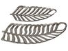 Sada  dekorativních podnosů ve tvaru listů stříbrná AMNISOS_822968